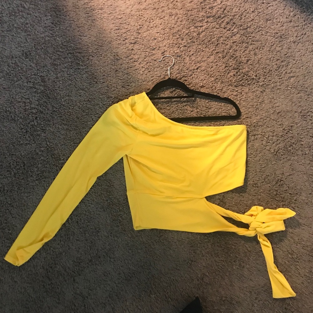 Cropped Off the Shoulder top